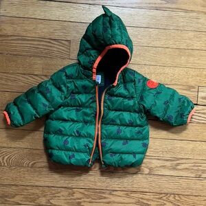 Gap Puffy Dino Coat - Size 6-12 Months